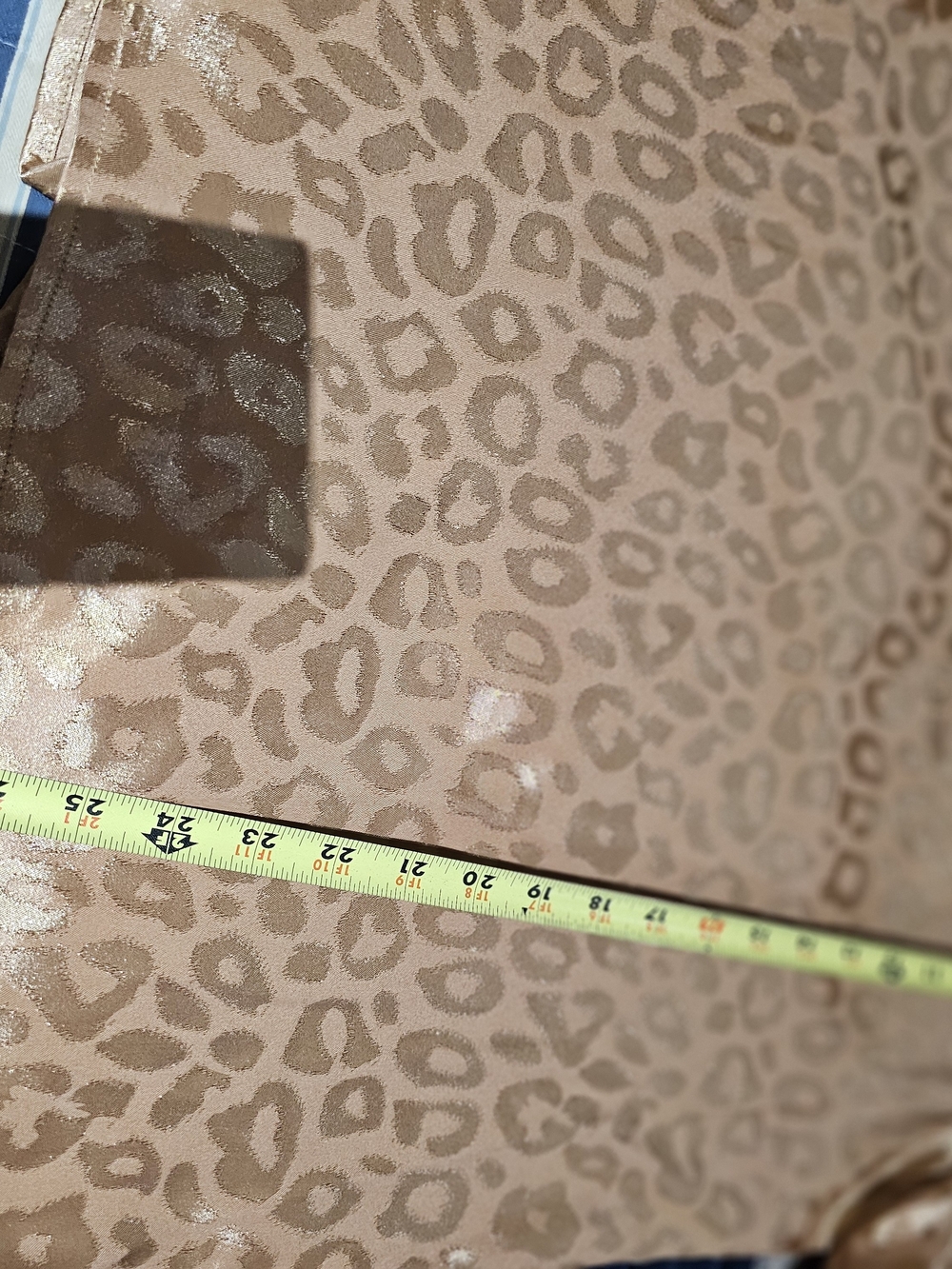 Savanna Jane Metallic Copper Leopard V-Neck Top - Gold - Picture 9 of 9